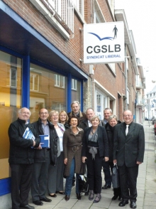 La zone du Brabant wallon de la CGSLB rencontre les représentants du SLFP.